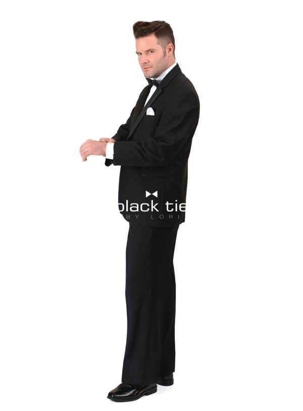 "Maddox" Black Notch Lapel Tuxedo - Image 3